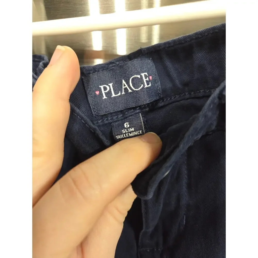 Navy Uniform Pants - The Children's Place - 6 Slim